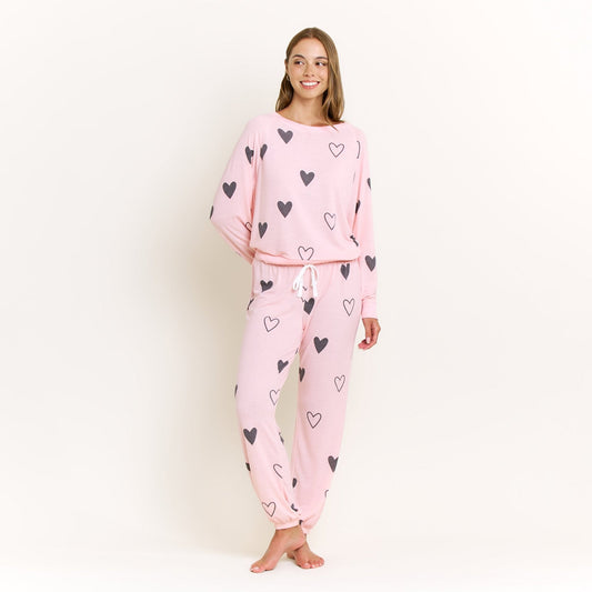Honeydew Star Seeker Long Set In Dusty Hearts