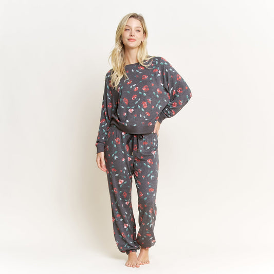 Honeydew Star Seeker Long Set in Dark Roses