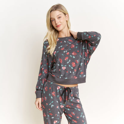 Honeydew Star Seeker Long Set in Dark Roses
