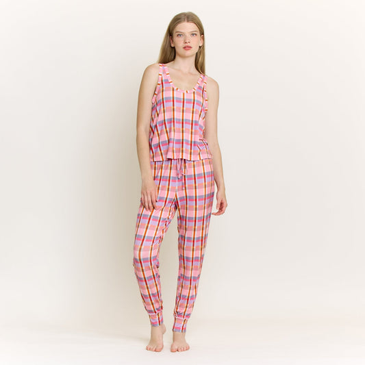Honeydew All American Tank Pant Set in Madras