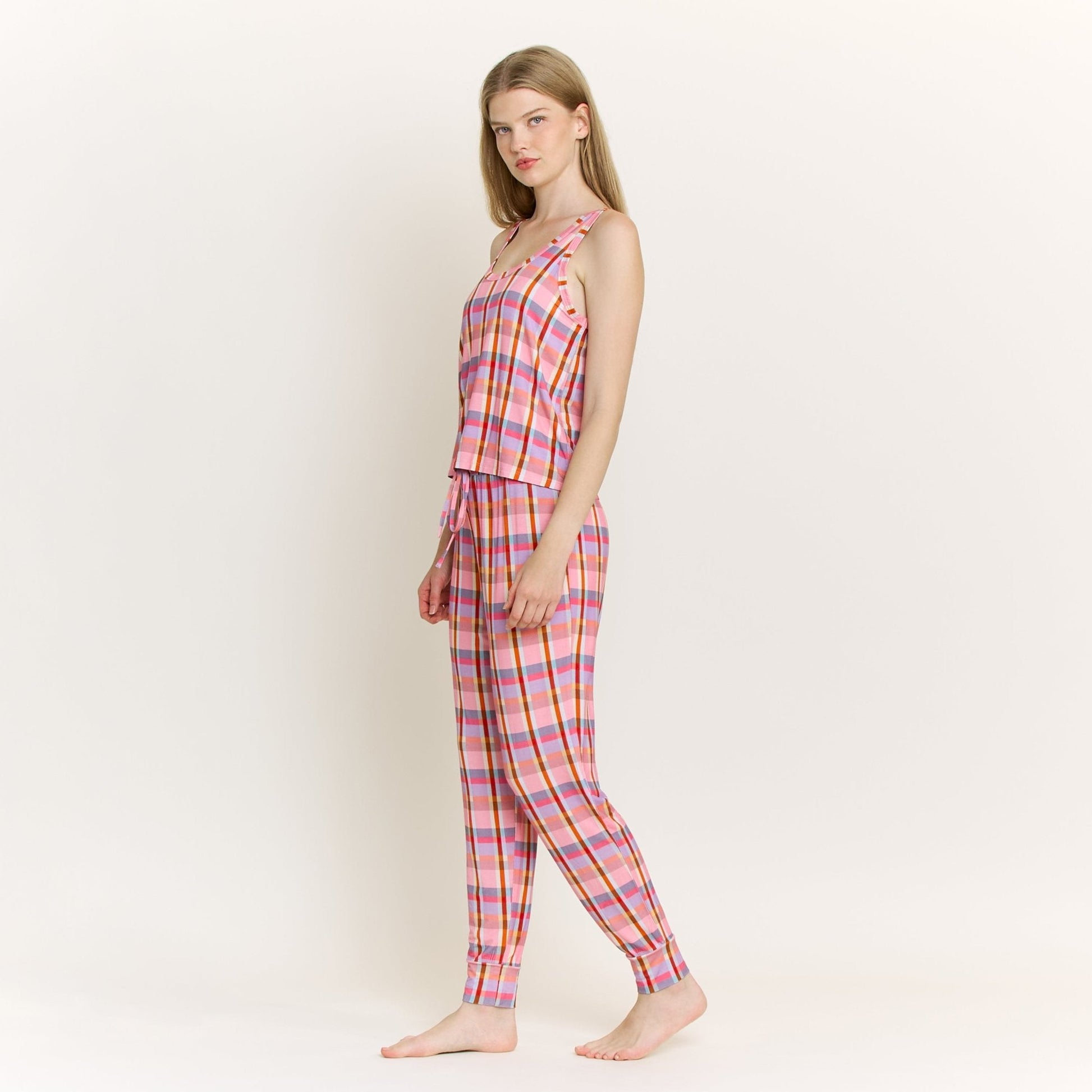 Honeydew All American Tank Pant Set in Madras