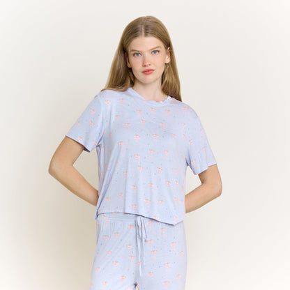 Honeydew All American Tee Pant Set in Moonbeam Rosé