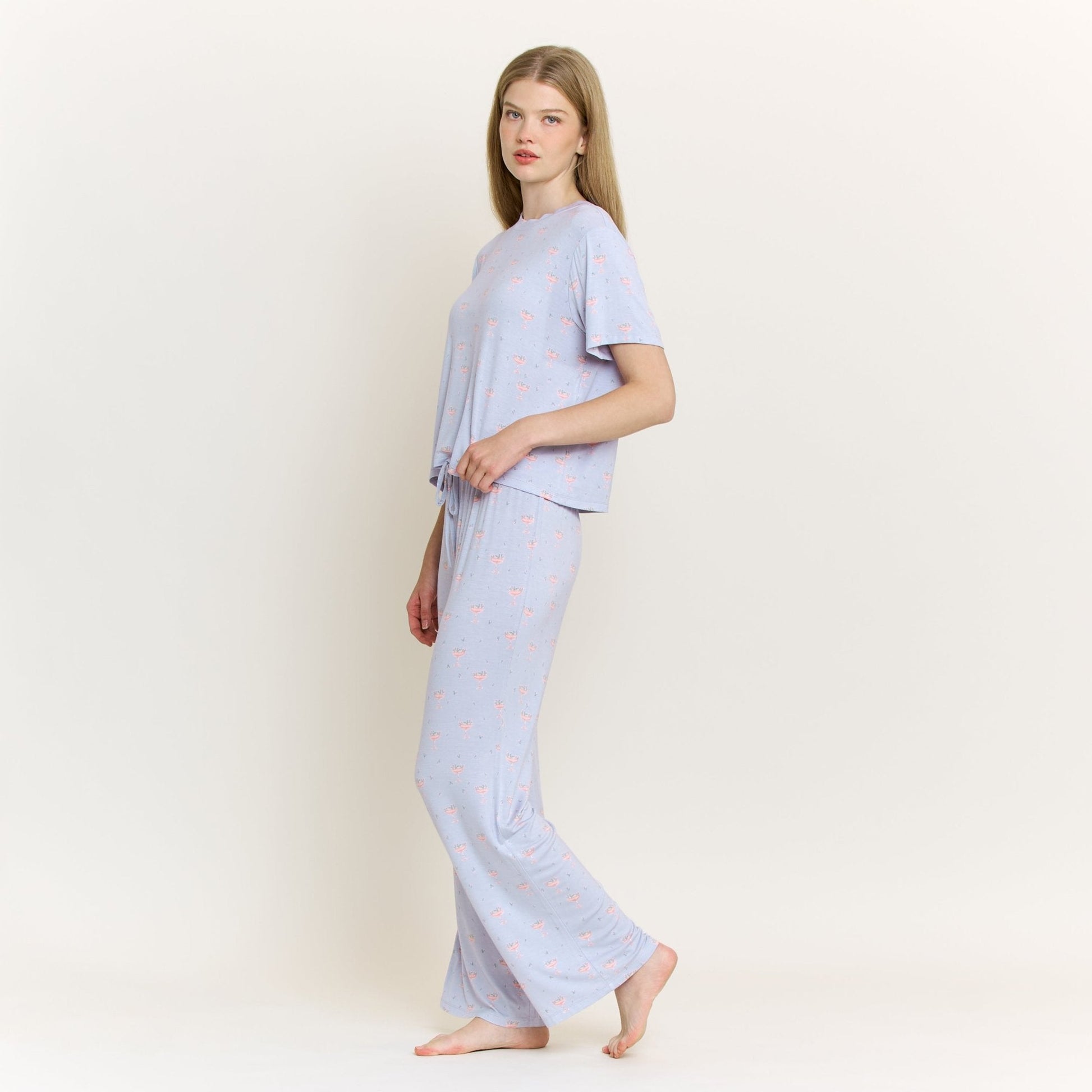 Honeydew All American Tee Pant Set in Moonbeam Rosé