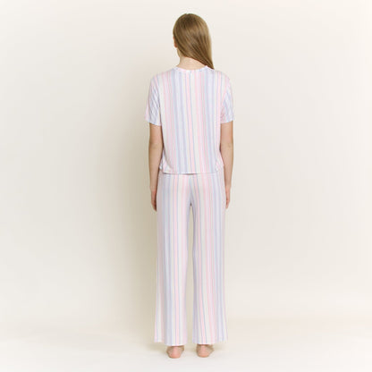 Honeydew All American Tee Pant Set in Dew Multi Stripe