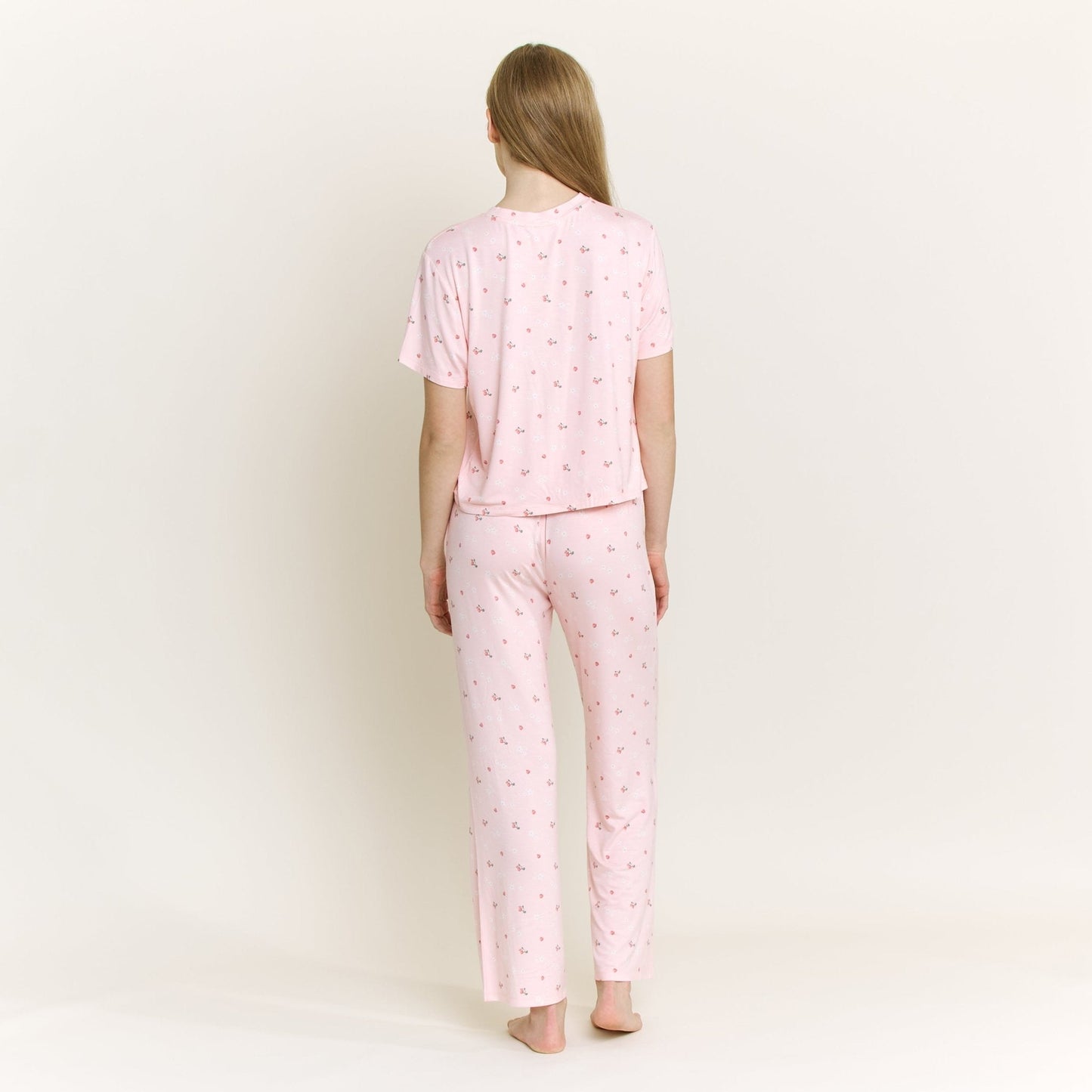 Honeydew All American Tee Pant Set in Flora Strawberries