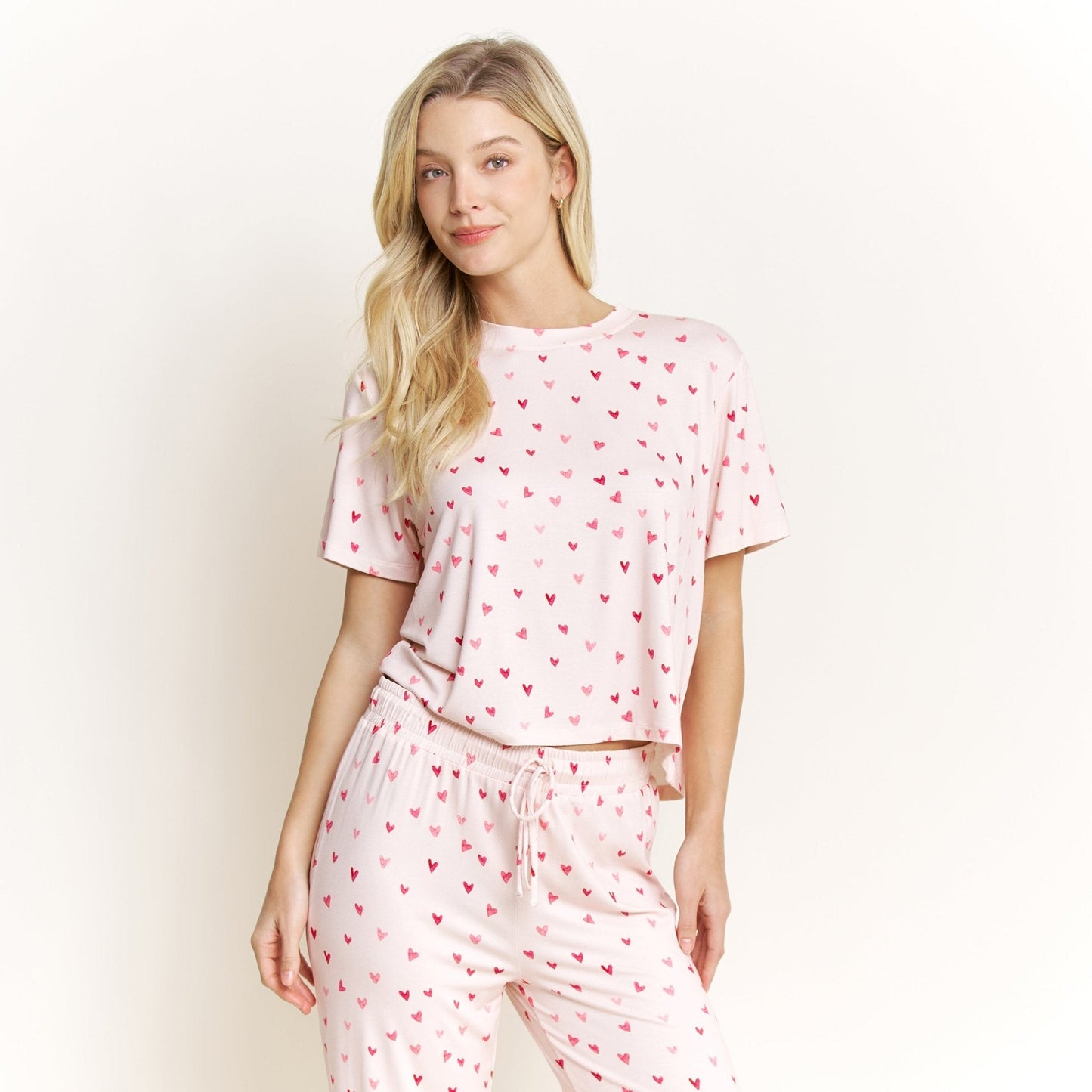 Honeydew All American Tee Pant Set in Marzipan Hearts