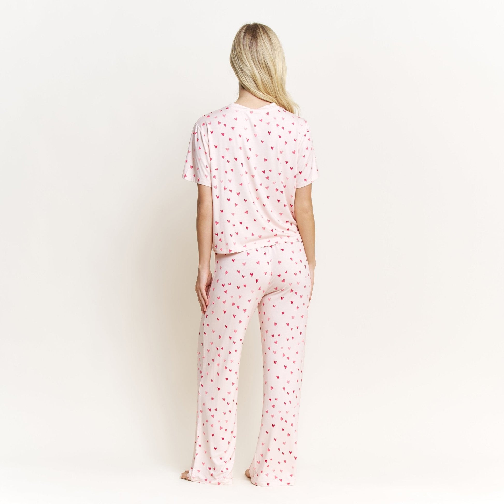Honeydew All American Tee Pant Set in Marzipan Hearts