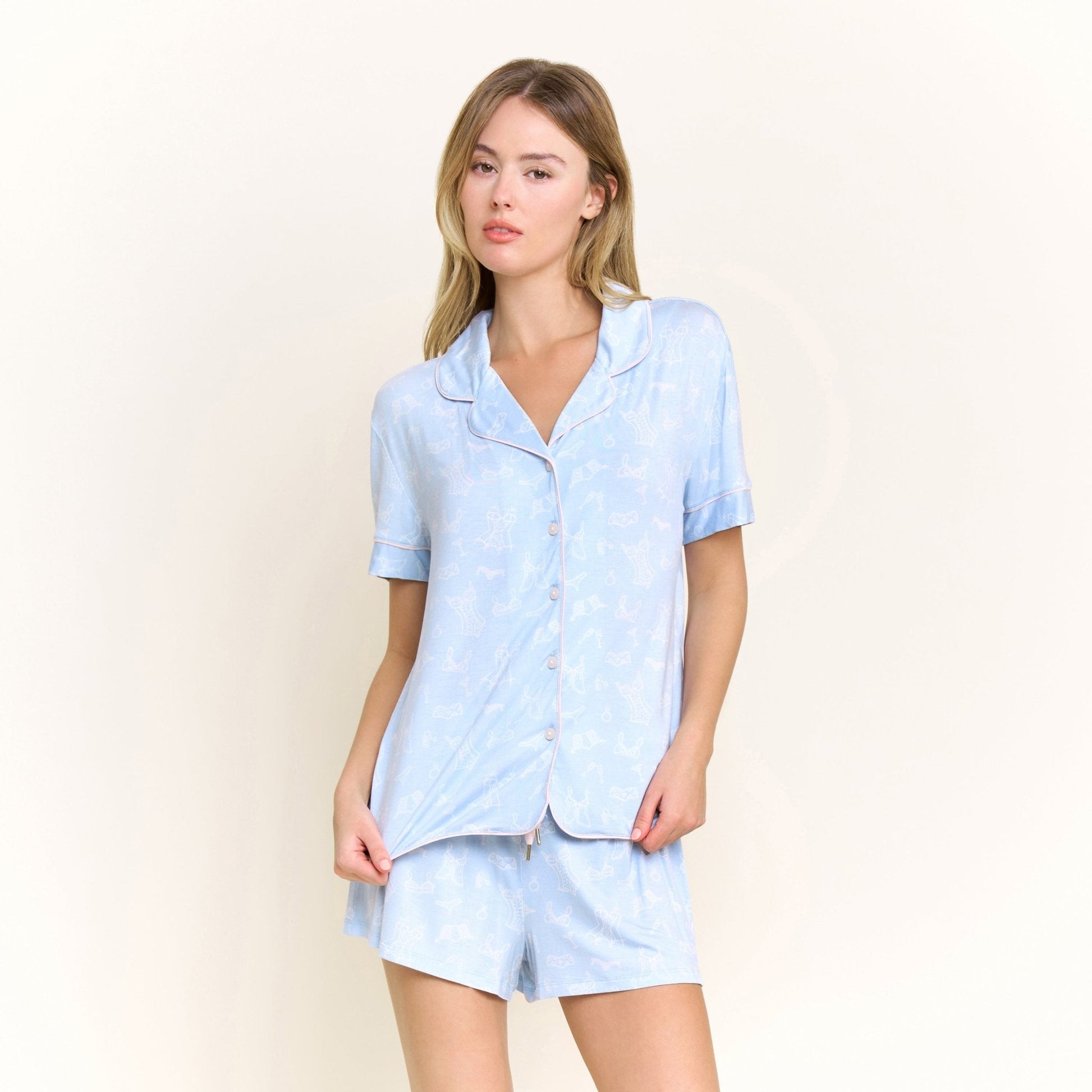 Honeydew All American Shortie PJ Set in Honeymoon Lingerie