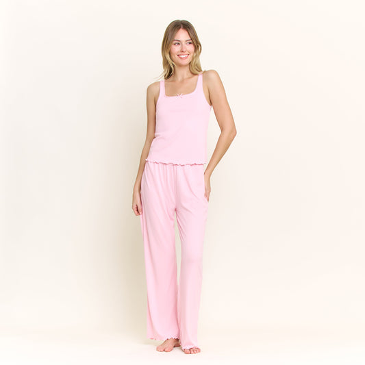 Honeydew Blissful Tank Pant Set in Tulle