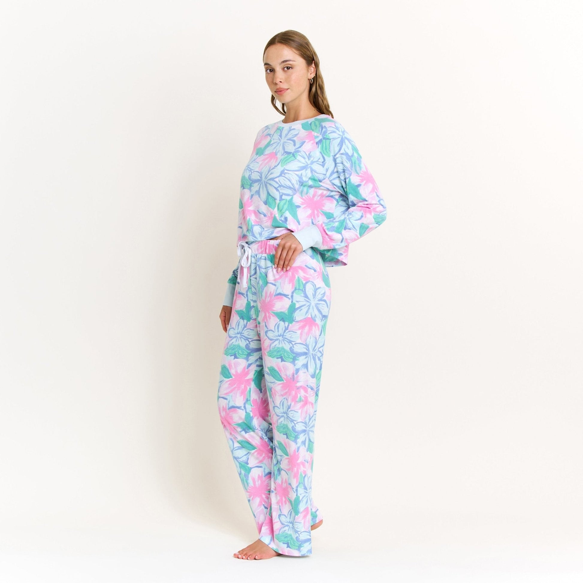 Honeydew Star Seeker Long Open Set in Daybreak Floral