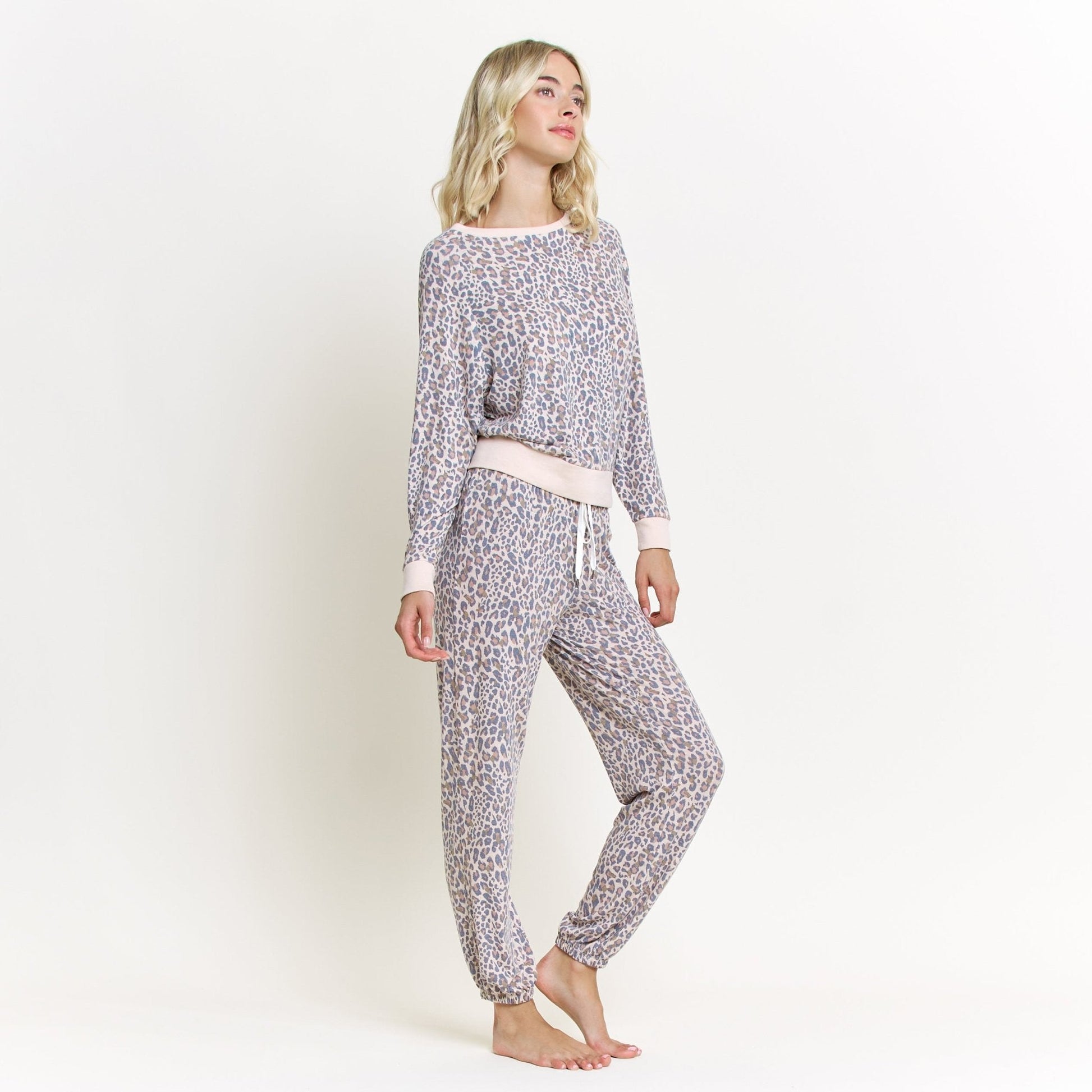 Honeydew Star Seeker Long Set In Natural Leopard