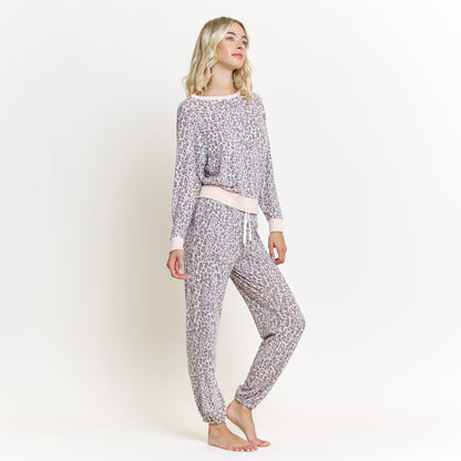Honeydew Star Seeker Long Set In Natural Leopard