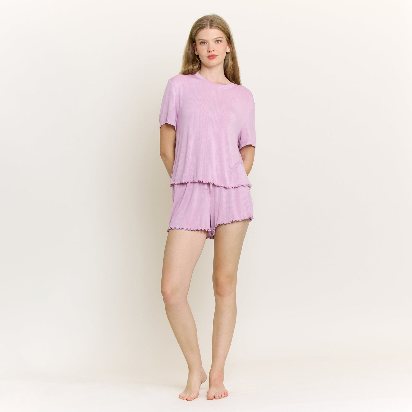 Honeydew Dreamland Shortie Set in Iris Bloom
