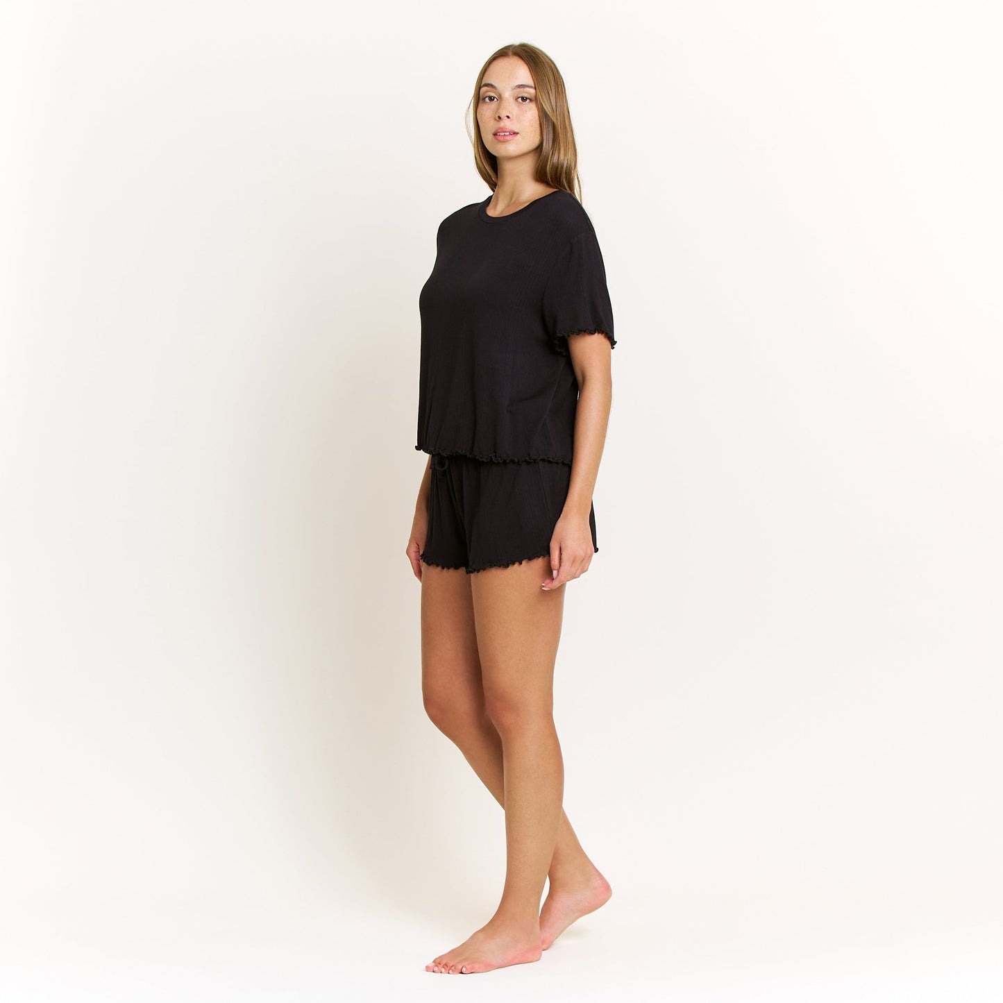 Honeydew Dreamland Shortie Set in Black
