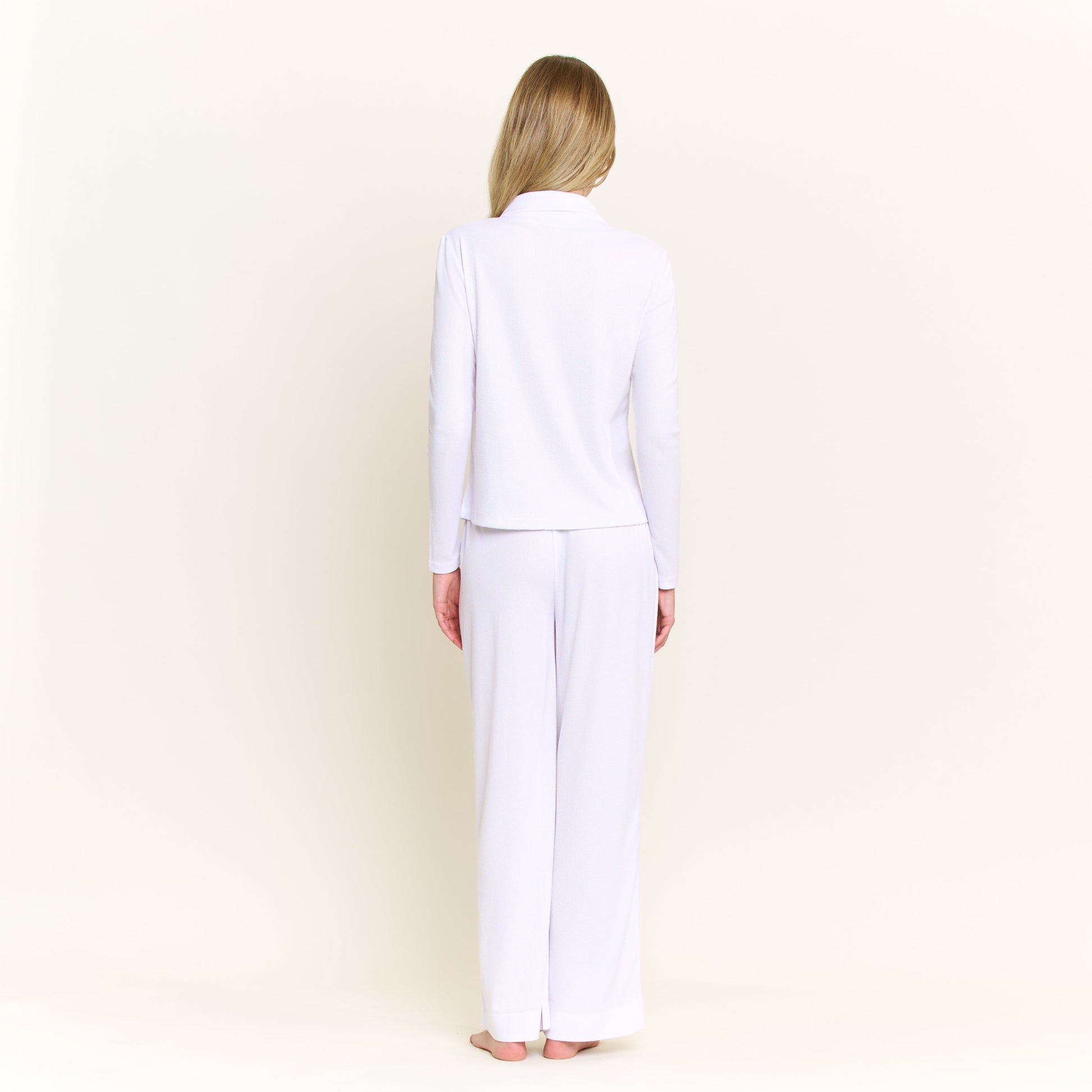 Honeydew Coffee Club Long Set in White