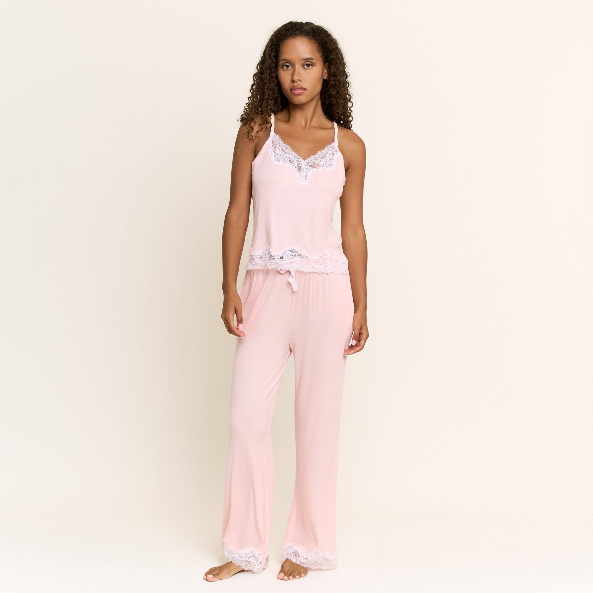 Honeydew Dream On Cami Pant Set in Sunkissed