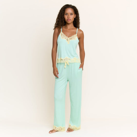 Honeydew Dream On Cami Pant Set in Meadow