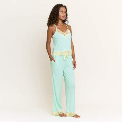 Honeydew Dream On Cami Pant Set in Meadow